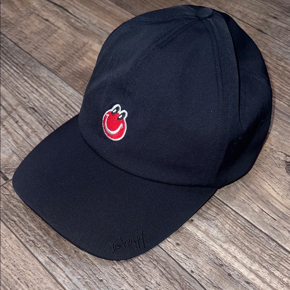 Lululemon Womens Baller Hat *Graphic - Black be happy Smiley Face
